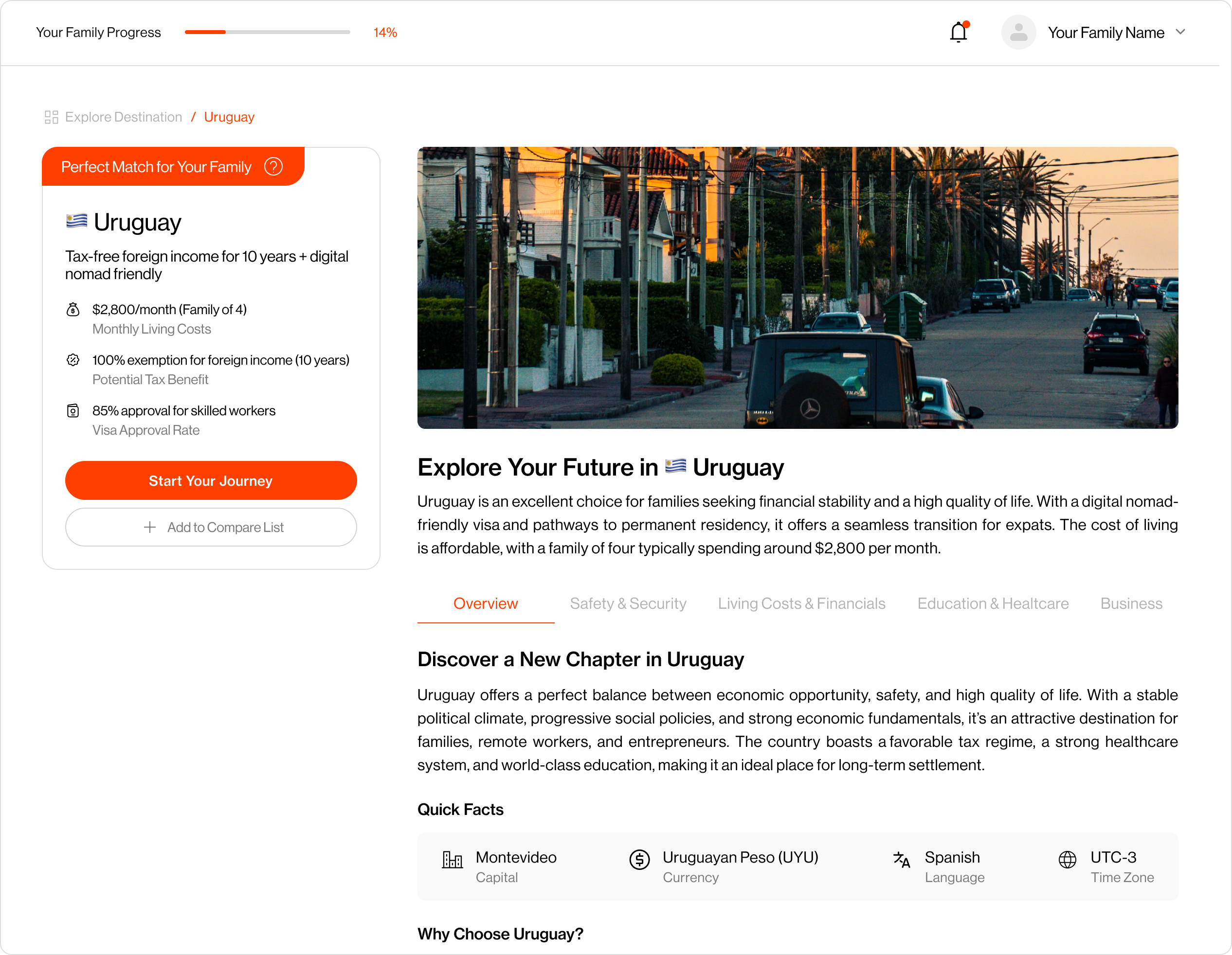 Destination Explorer App